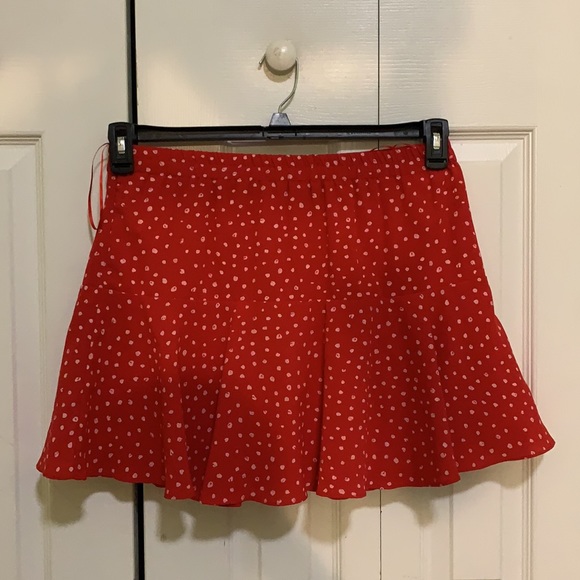 Glam Los Angeles Red Polka Dot Skort - Picture 2 of 3